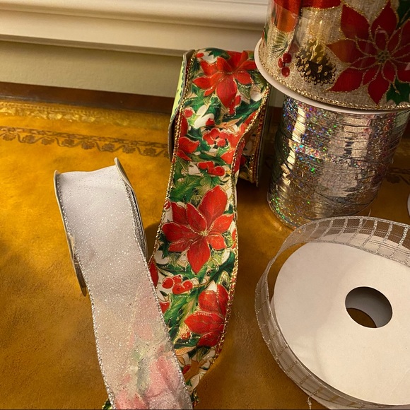 7 rolls of Holiday Ribbon - Picture 2 of 5